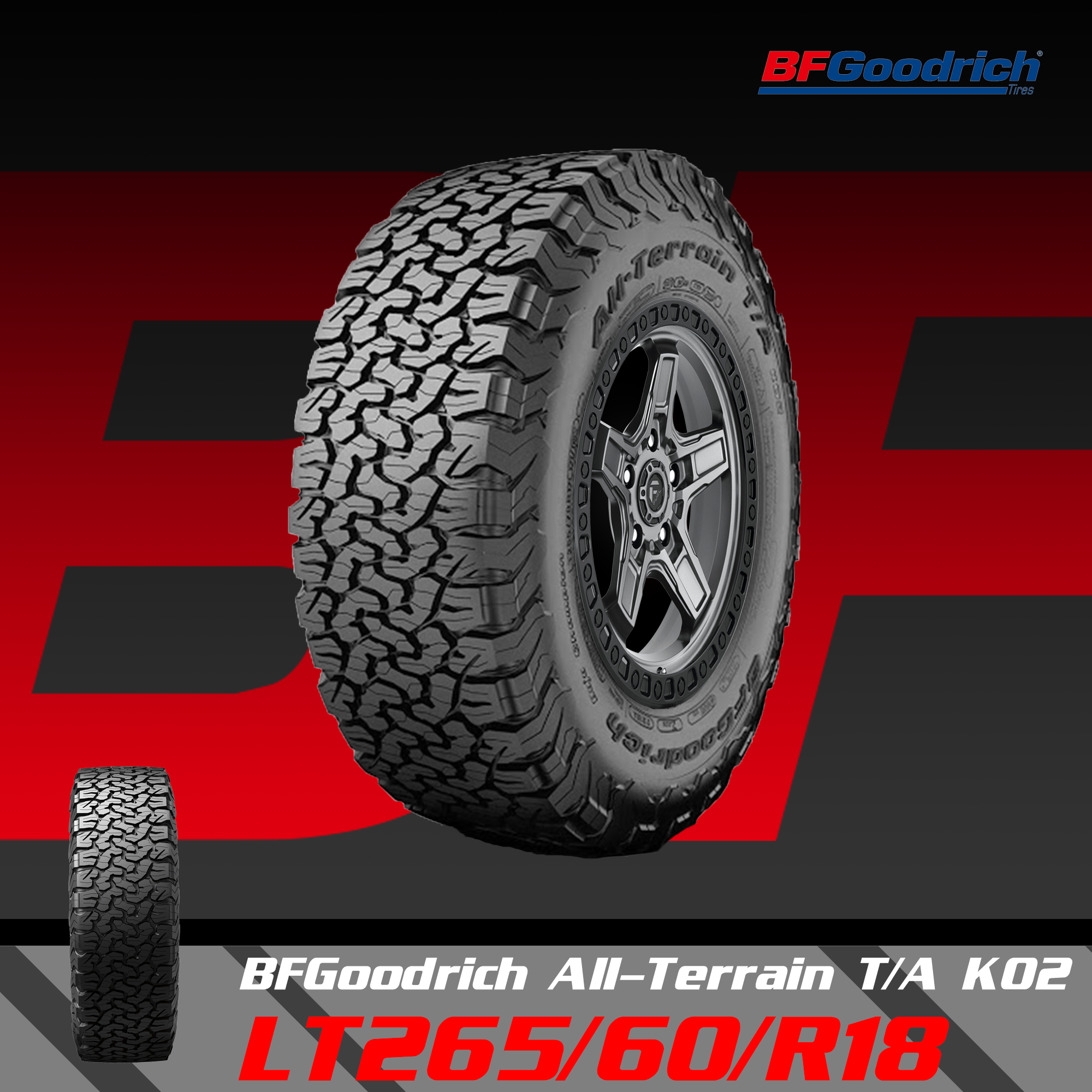 LỐP BFGOODRICH ALL-TERRAIN T/A KO2 265/60/R18