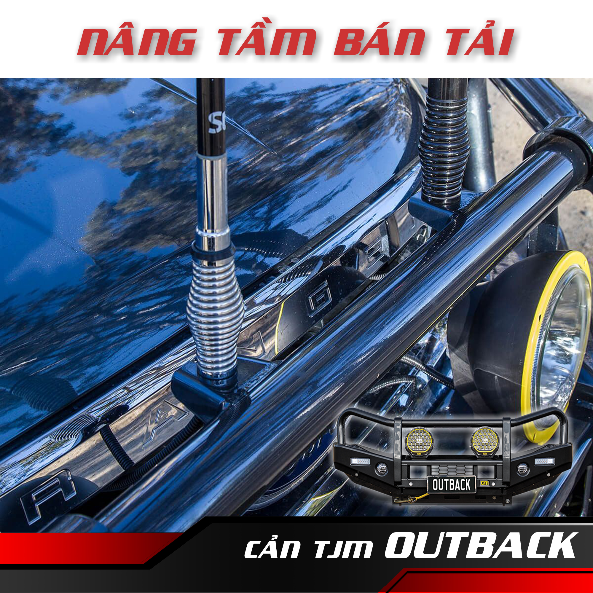 TJM OUTBACK BULL BAR T13 CHO FORD RANGER & EVEREST (2015+)sp2