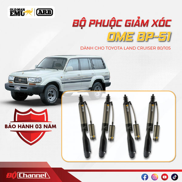 Phuộc BP51 Toyota Land Cruiser 80/105