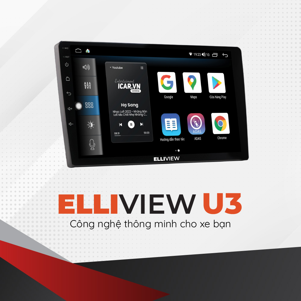 Màn Hình Elliview U3 | DVD Android Ô Tô Thông Minh