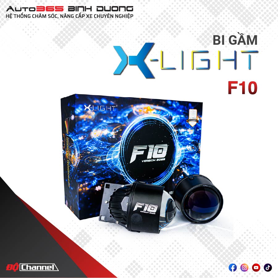Bi Gầm X-LIGHT F10 2022 | Bi Gầm Ô Tô Có Mắt Quỷ