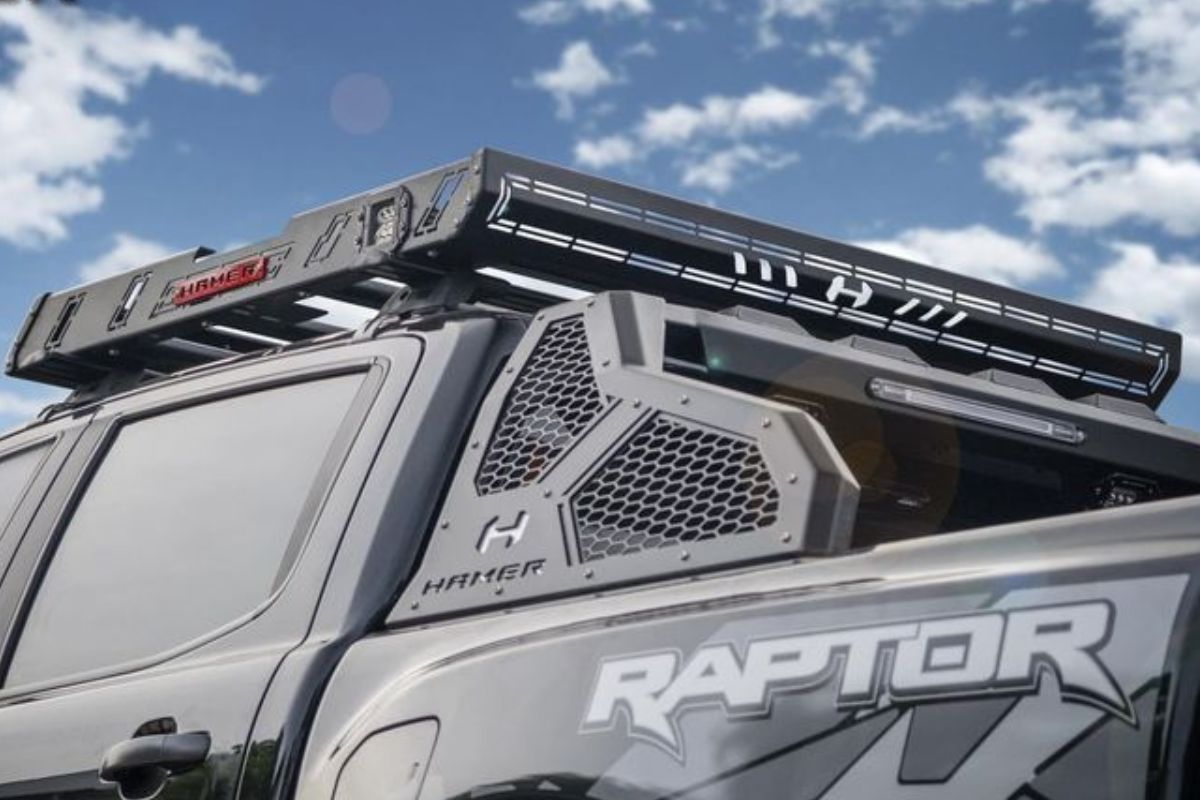 Phụ Kiện Đồ Chơi Raptor 2023 - Tân Chiến Mã Lăn Bánh Ngạo Nghễ - Auto365 Bình Dương Baga mui Hamer Solar Series HR152 - Vương miện của ông vua bán tải.