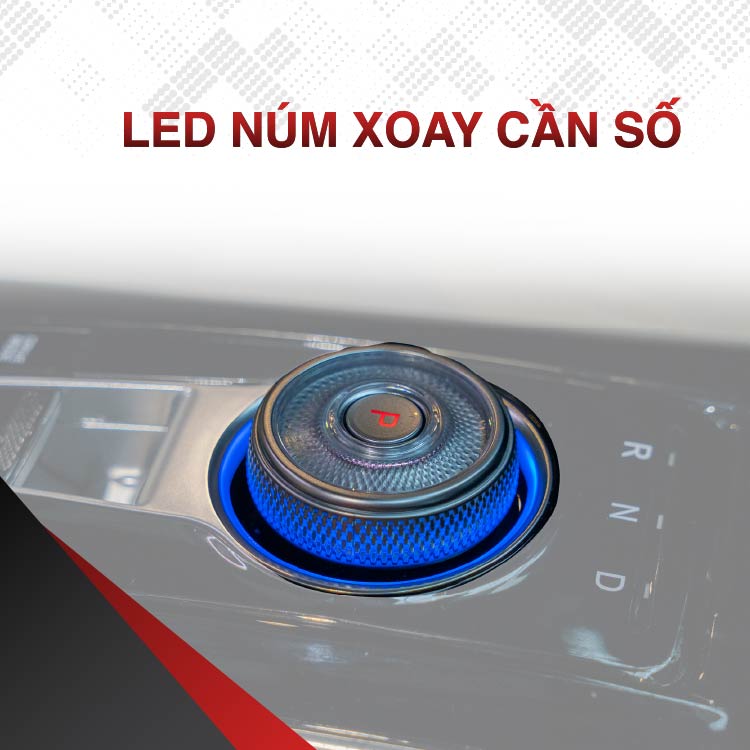 Led Núm Xoay Cần Số Carnival | Độ Led Nội Thất KIA Carnival
