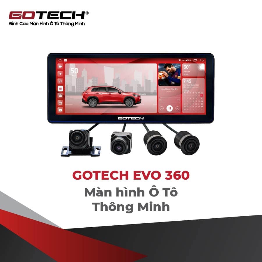 Màn Hình Gotech Evo 360 | Màn Hình Ô Tô Thông Minh