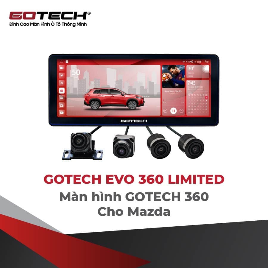 Màn Hình Gotech Mazda 360 Limited ┃ DVD Gotech Mazda