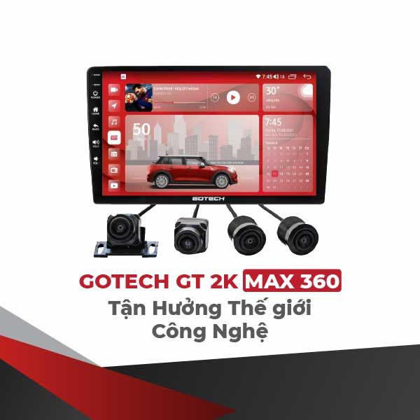 Màn Hình Gotech GT 2K Max 360 | Màn Hình DVD Android Ô Tô