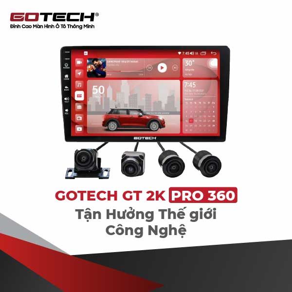 Màn Hình Gotech GT 2K Pro 360 | Màn Hình DVD Android Ô Tô