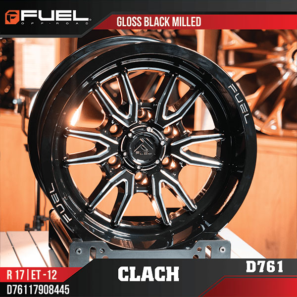 Mâm Fuel Clash D761 17 inch
