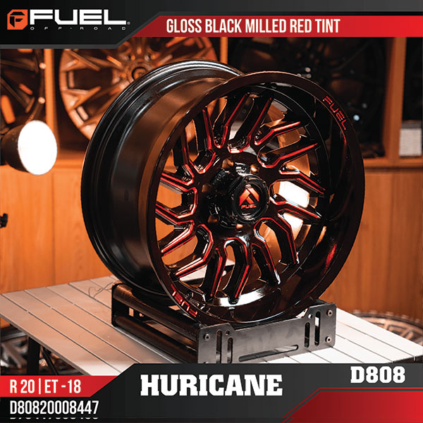 Mâm Fuel Huricane D808 20 inch