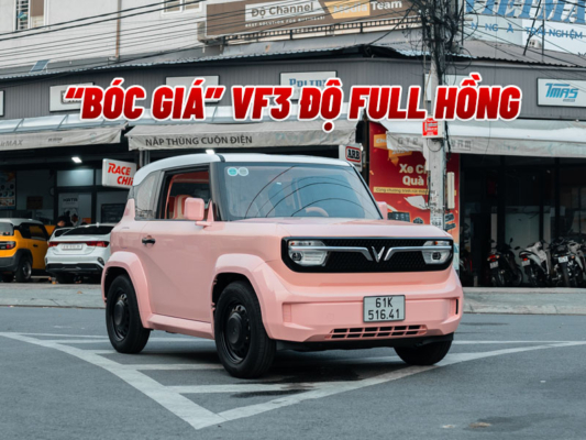Độ VF3 Full Hồng Hạc Cho Chị Khách Sành Điệu Ở Bình Dương