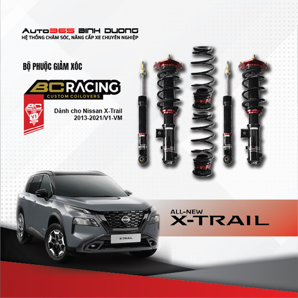 Phuộc BC Racing Nissan X-Trail 2013-2021 V1-VM