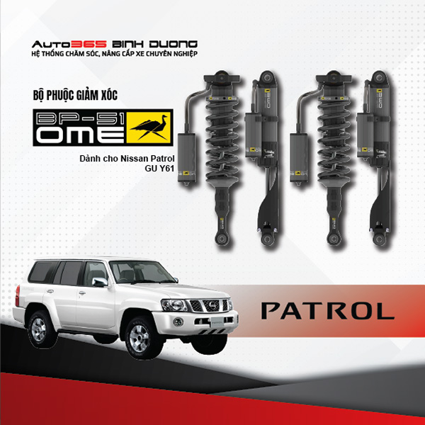 Phuộc OME BP51 Nissan Patrol GU Y61
