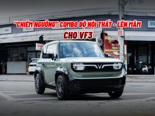"Chiêm Ngưỡng" Bản Độ Mâm - Đổi Màu Nội Thất VF3 Bọc Da