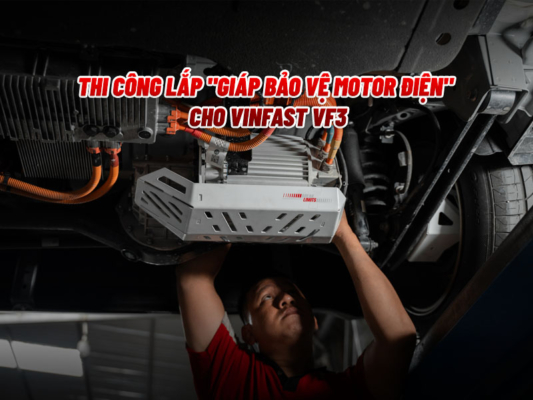 Lắp Giáp Bảo Vệ Motor Điện VF3 Tại Auto365 Bình Dương