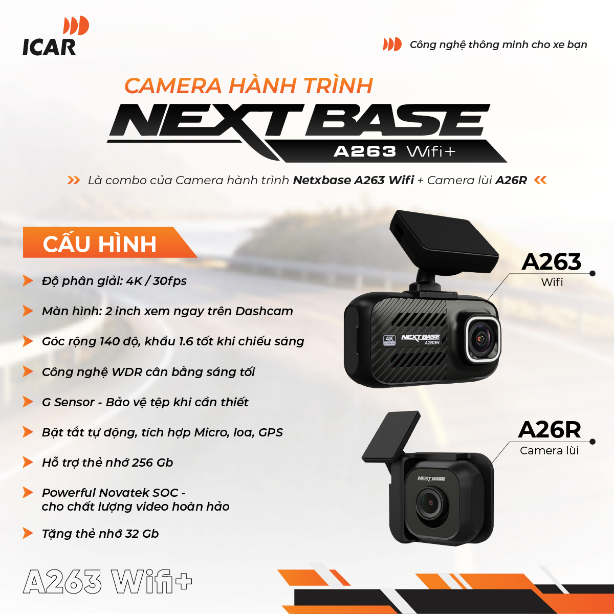 cacamera-hanh-trinh-nextbase-a263-wifi-plus (2) Camera Hành Trình Nextbase A263 Wifi+