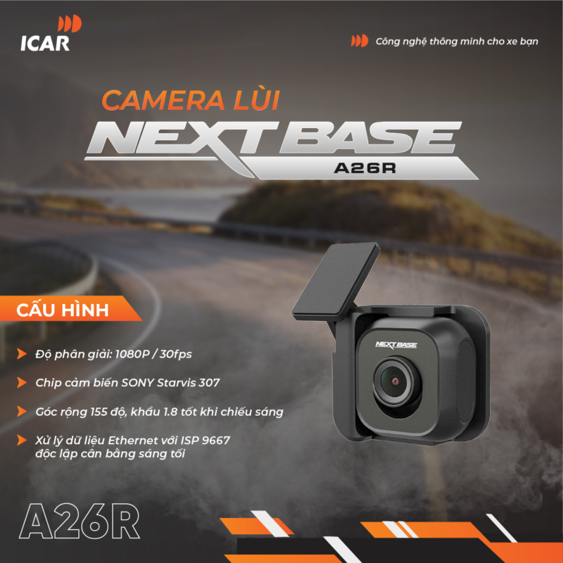 Camera Hành Trình Nextbase A26R - Auto365 Bình Dương camera hanh trinh nextbase a26r 1