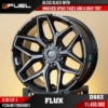 MAM FUEL FLUX D883 GLOSS BLACK BRUSHED SPOKE FACE GRAY TINT 20 INCH ET1