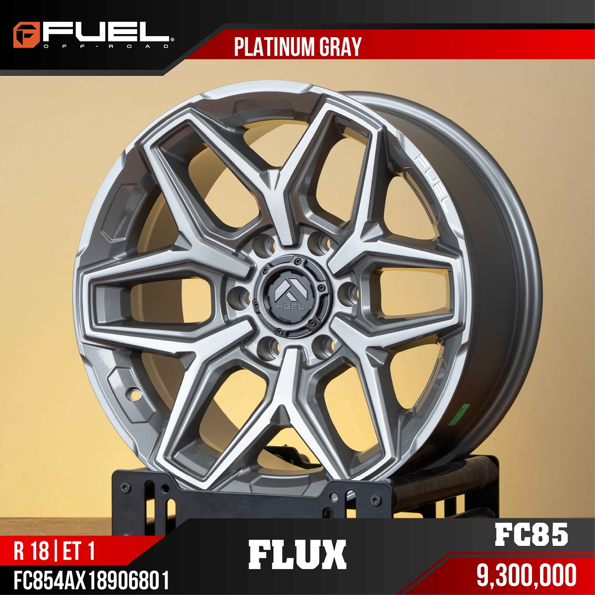 MÂM FUEL FLUX FC85 PLATINUM GRAY 18 INCH ET1