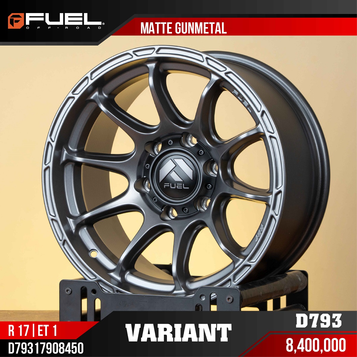MÂM FUEL VARIANT D793 MATTE GUNMETAL 17 INCH ET1