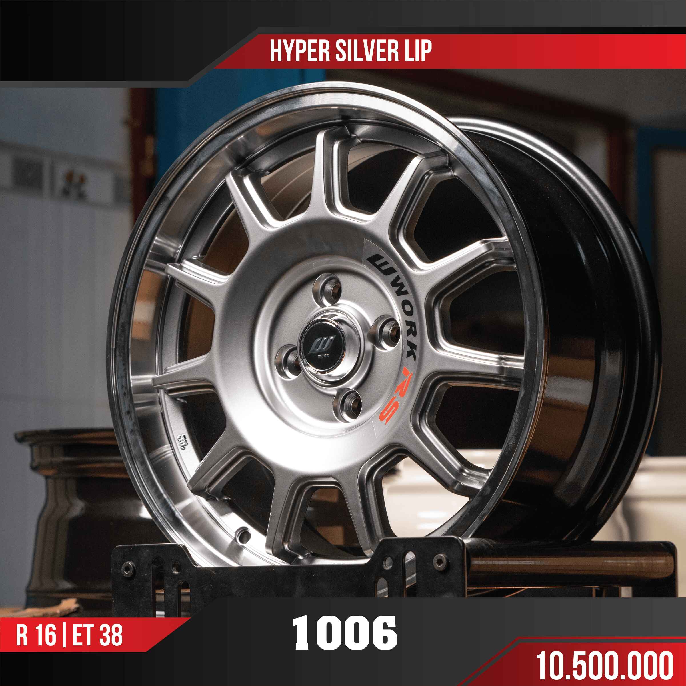 MÂM VF3 1006 HYPER SILVER LIP 16 INCH ET38