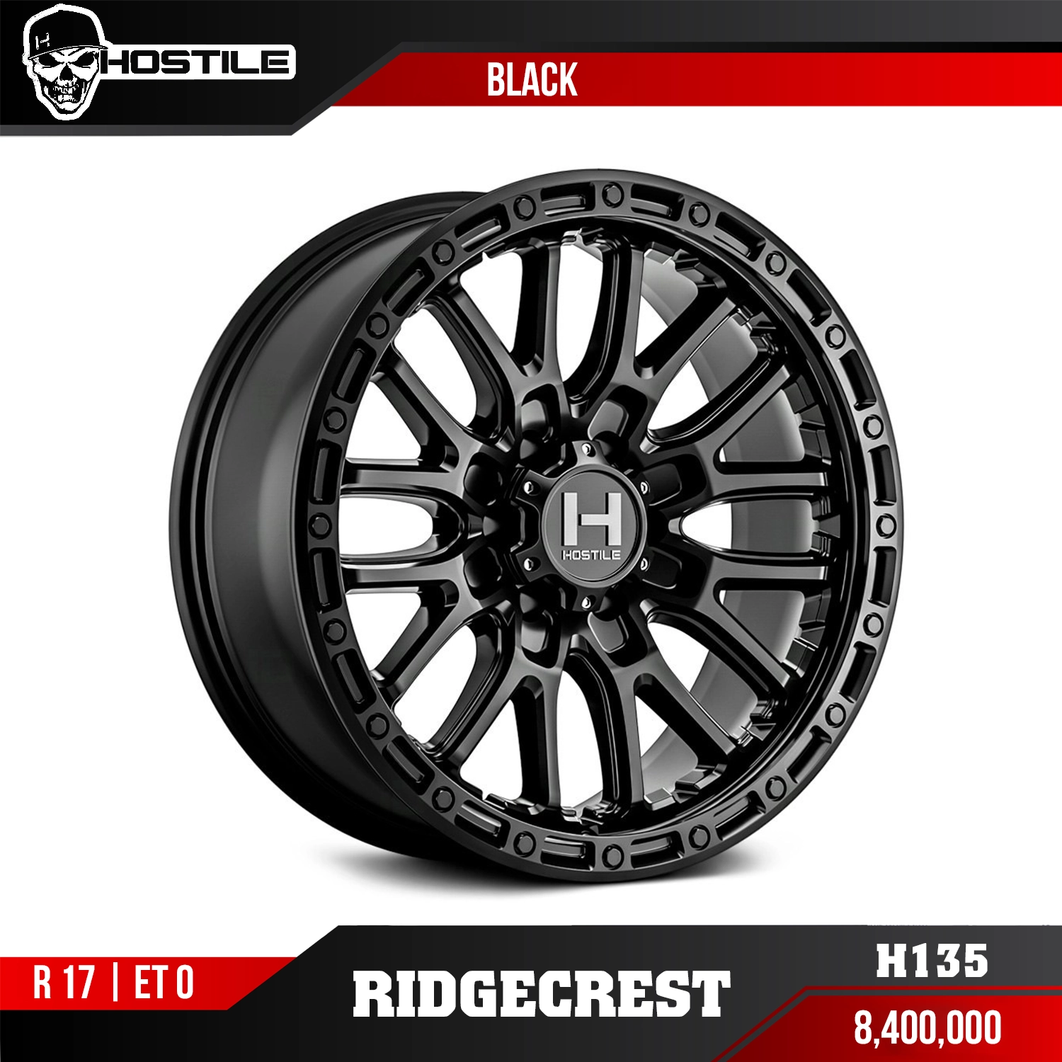 Mâm Hostile H135 Ridgecrest Black