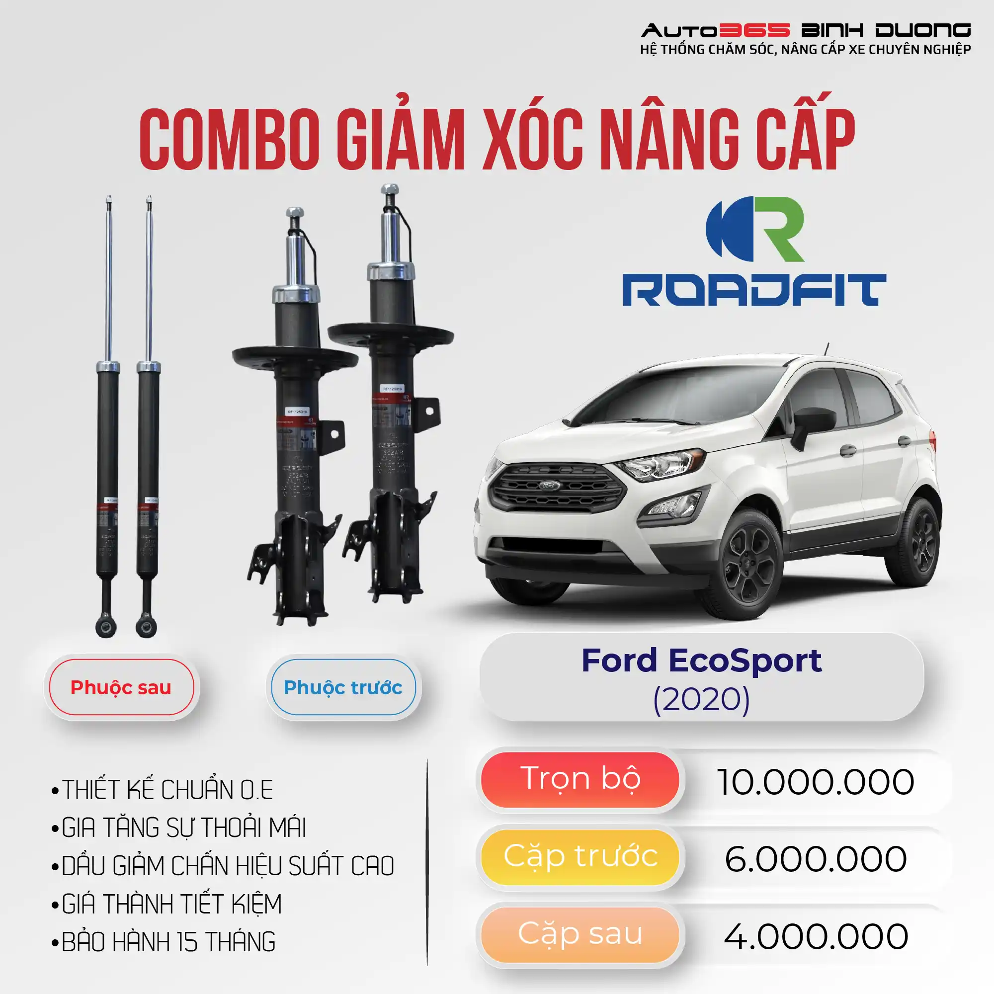 Phuộc Roadfit cho Ford EcoSport (2020)