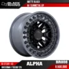 MAM BLACK RHINO ALPHA BR008 MATTE BLACK W GUNMETAL LIP