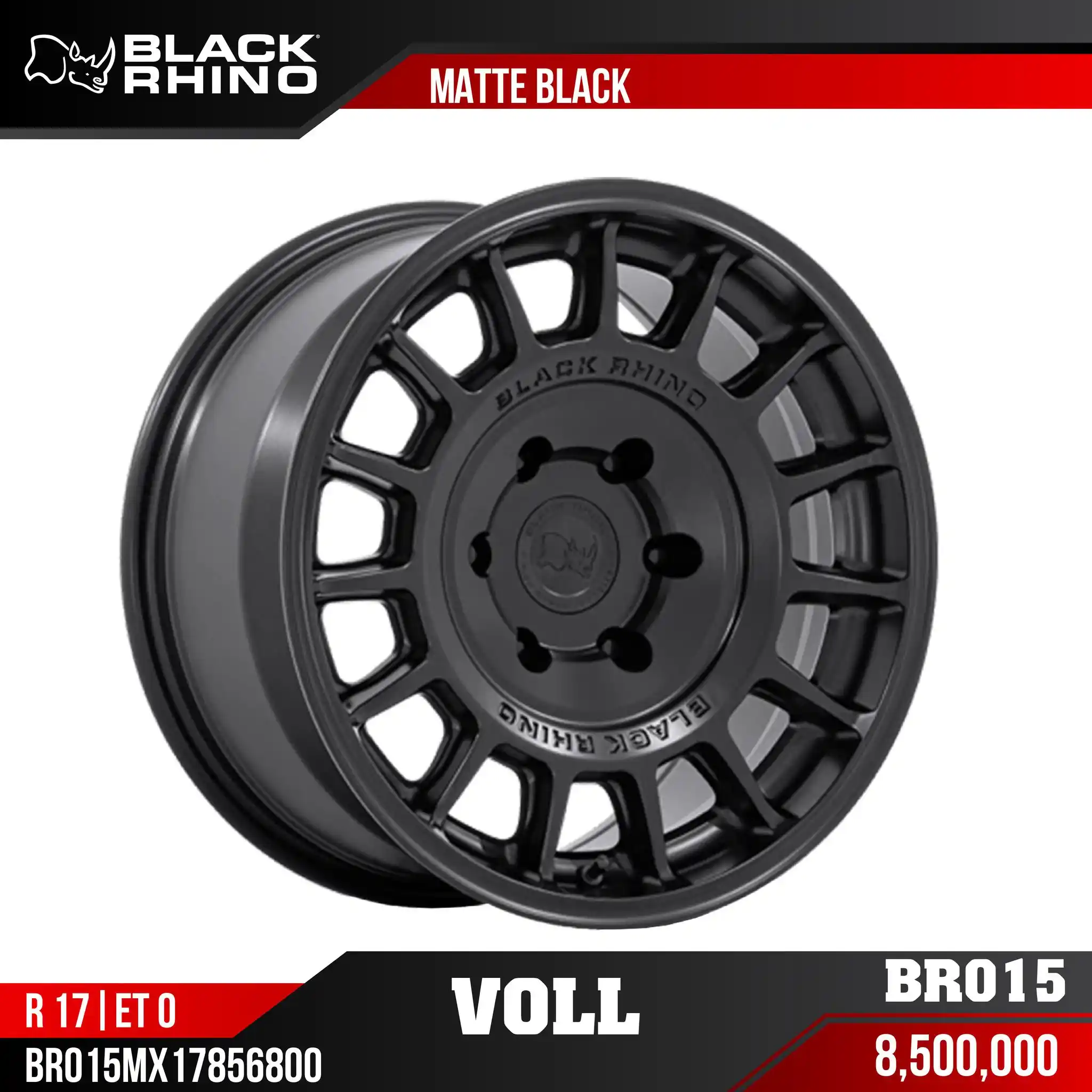 MÂM BLACK RHINO VOLL BR015 MATTE BLACK