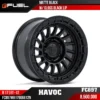 MAM FUEL HAVOC FC897 MATTE BLACK W GLOSS BLACK LIP