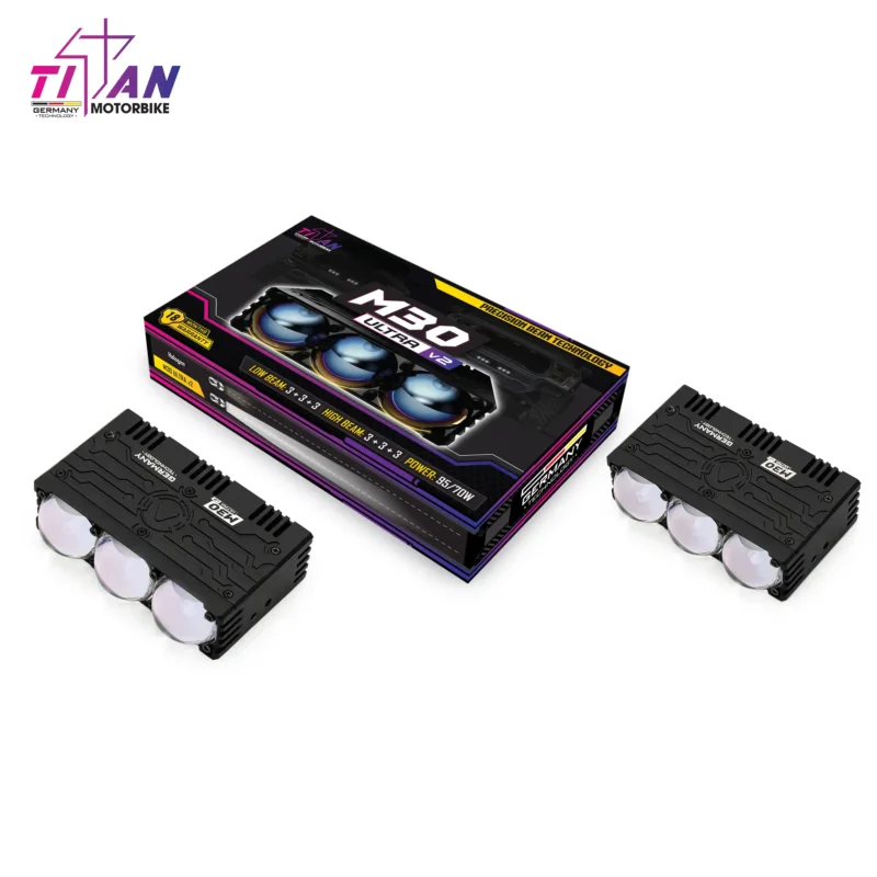 Đèn Trợ Sáng Titan Moto M30 Ultra V2 - Auto365 Bình Dương den tro sang titan moto m30 ultra v2
