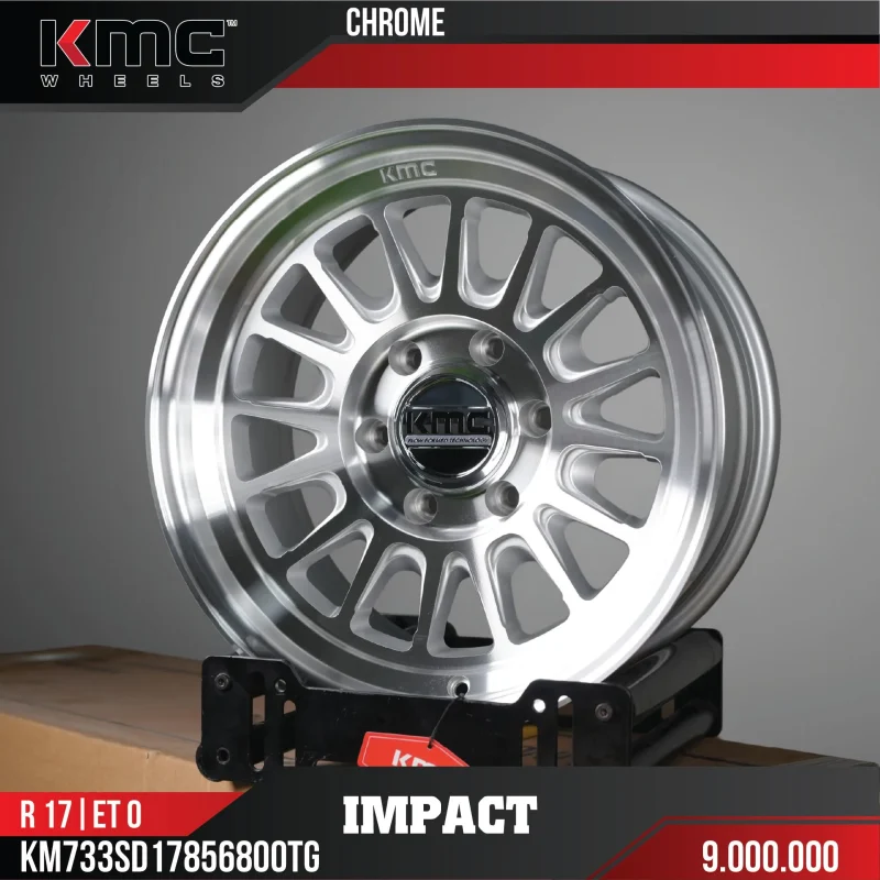 Mâm KMC 17inch ET0 IMPACT CHROME KM733SD17856800TG