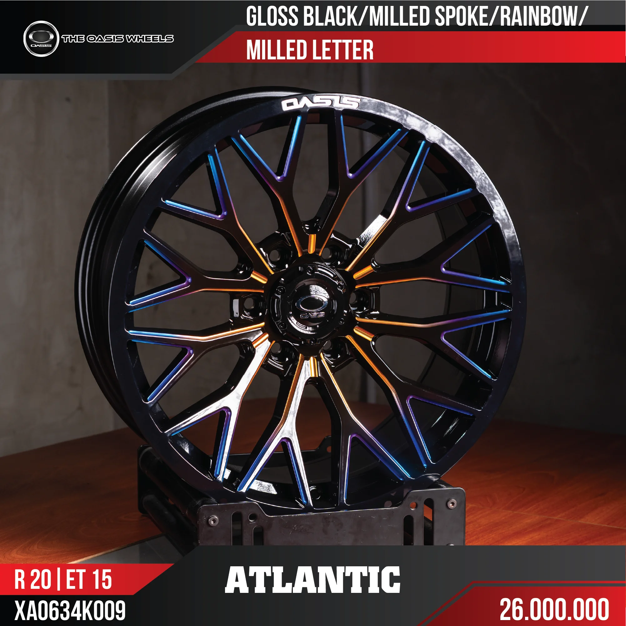 Mâm Oasis 20inch ET15 ATLANTIC